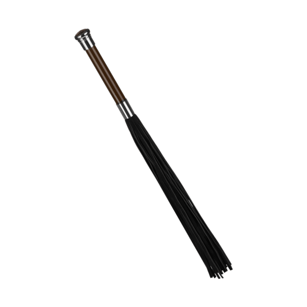 Suede Flogger With Glass Handle